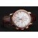 Swiss Vacheron Constantin Patrimony Traditionnelle Chronograph White Dial Diamond Bezel Rose Gold Case Brown Leather Strap 1453764