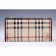 Burberry Haymarket Check Large Wallet Dark Brown