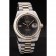 Rolex DateJust Gold Ribbed Pattern Bezel Brown Dial