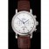Omega Seamaster Vintage Chronograph White Dial Stainless Steel Case Brown Leather Strap