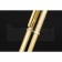Cartier Upper Body Engraved Gold Ballpoint Pen  622775
