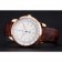 Swiss Girard-Perregaux 1966 Automatic White Dial Gold Case Brown Leather Strap