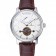 Vacheron Constantin Tourbillion Power Reserve White Dial Silver Case Brown Leather Bracelet  1454275