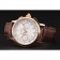 Swiss Patek Philippe Split Seconds Chronograph White Dial Rose Gold Case Brown Leather Strap