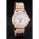 Omega Swiss DeVille Rose Gold Bezel White Dial 7603