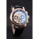 Patek Philippe Perpetual Calendar Tourbillon Two Tone Dial Rose Gold Case Black Leather Strap