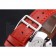 Hermes Classic MOP Dial Red Leather Strap