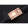 Rolex Black Leather with Rose Gold Clasp Bracelet  622498