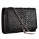 Saint Laurent Kate Monogram Tassel Python Leather Silver Hardware Black Medium Bag 18926845