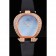 Omega Ladies Watch Blue Dial Gold Case With Diamonds Black Leather Strap  622830