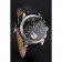 Patek Philippe Chronograph Black Dial Stainless Steel Case Black Leather Strap