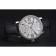 Cartier Ronde Second Time Zone White Dial Stainless Steel Case With Diamonds Black Leather Strap  622804