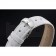 Omega De Ville Chronograph White Dial Stainless Steel Diamond Case White Leather Bracelet  622453