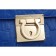 Salvatore Ferragamo Embossed Blue Leather Tote Bag 18927376