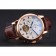 Patek Philippe Perpetual Calendar Tourbillon White Dial Rose Gold Case Brown Leather Strap