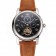 Patek Philippe Grand Complications Day Date Tourbillon Black Dial Numerals Stainless Steel Case Brown Suede Leather Strap 1453816