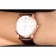 Patek Philipe Calatrava Roze Gold Polished Bezel Brown Leather Bracelet 801430