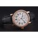Cartier Rotonde White Dial Gold Case With Jewels Black Leather Strap  622760