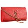 Saint Laurent Monogram Tassel Clutch Python Leather Gold Hardware Red Bag 18926882