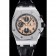 Swiss Audemars Piguet Royal Oak Offshore Gold Dial Stainless Steel Case Black Leather Strap  622849