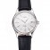 Swiss Rolex Cellini Date White Dial Stainless Steel Case Black Leather Strap