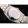 Rolex DateJust Brushed Stainless Steel Case Silver Flowers Dial Diamonds Plated