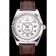 Rolex Sky Dweller White Dial Stainless Steel Case Brown Leather Strap