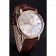 Piaget Altiplano Date Silver Dial Rose Gold Case Brown Leather Strap