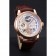 Patek Philippe Dual Time Moonphase Tourbillon White Skeletonised Dial Rose Gold Case Brown Leather Strap