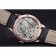 Patek Philippe Geneve Two Dial Black Dial Rose Gold Bezel Black Leather Band  622146