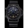 Panerai Luminor Submersible Flyback GMT Black Dial Yellow Markings Black Ionized Case Black Rubber Strap