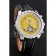 Breitling Bentley Mulliner Tourbillon Yellow Dial Stainless Steel Case Black Leather Strap  622730