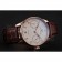 Swiss IWC Portuguese White Dial Gold Numerals Gold Case Brown Leather Bracelet 1453916