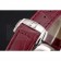 Omega Speedmaster Burgundy Dial Stainless Steel Case Diamond Bezel Burgundy Leather Strap