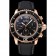 Swiss Blancpain Fifty Fathoms Flyback Chronograph Black Dial Black Bezel Rose Gold Case Black Canvas Strap