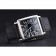 Franck Muller Master Square Black Dial Silver Case Black Leather Band  622353