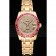 Rolex Datejust Diamond Dial Pink Jewels Bezel Gold Case And Bracelet  622835