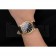 Swiss Rolex Datejust Black Dial Gold Case Black Leather Strap