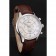 Omega DeVille Silver Bezel with White Dial and Brown Leather Strap  621566