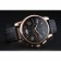 Montblanc Chronograph Black Dial Black Leather Bracelet Rose-Gold Case 1454110