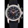 Round Burberry Sport Athlete Chronograph White Case Triple-eye Black Rubber Bracelet   622620