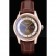 Omega Swiss DeVille Rose Gold Bezel Brown Leather Strap 7616