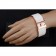Hermes H Bracelet White Enamel Rose Gold Handware 700545
