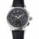 Swiss Patek Philippe Split Seconds Chronograph Black Dial Stainless Steel Case Black Leather Strap