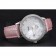 Omega DeVille Prestige Co-Axial Diamond Silver Case Mother-Of-Pearl Dial Pink Leather Strap