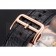Swiss Hermes Arceau Skeleton Black Dial Brown Hands Rose Gold Case Black Leather Strap