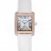 Cartier Tank MC Gold Diamond Case White Dial White Leather Strap  622169