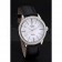 Swiss Rolex Cellini Time Silver Case White Dial Black Leather Bracelet   622653