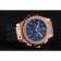Swiss Hublot Big Bang Carbon Effect Dial Rose Gold Case Black Rubber Bracelet 1453897