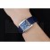 Cartier Tank MC Stainless Steel Case Blue Dial Blue Leather Strap   622178